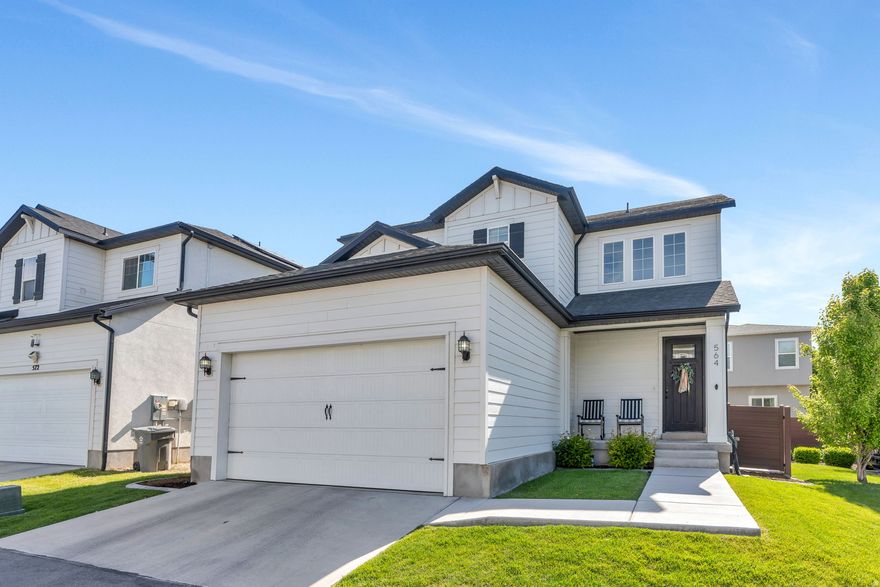Just blocks away from the park, swimming pool, Freedom Academy, Bella's Grocery Store & the all new Utah City, this home is tucked away in the heart of Vineyard.  The walkability score for this neighborhood is fantastic.  This well built home is clean, fully finished, and move in ready.  It has a fenced in yard with a 2 car garage and visitor parking nearby.  The basement was recently finished and much of the home as a fresh coat of paint to give you that new home smell.  Thank you for  your interest.