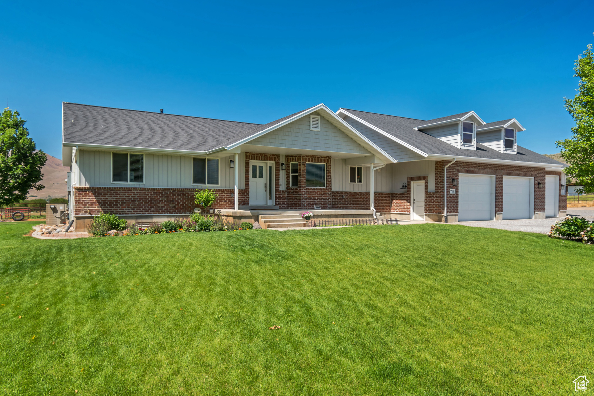 Beautiful home and property. A must see in Genola. Bring your pets or animals. There is plenty of storage and parking for trailers and RV's. Addition is 2 years old built with quality craftmanship. Original home was recently painted and new flooring installed. Square footage figures are provided as a courtesy estimate only and were obtained from Utah County land records . Buyer is advised to obtain an independent measurement.