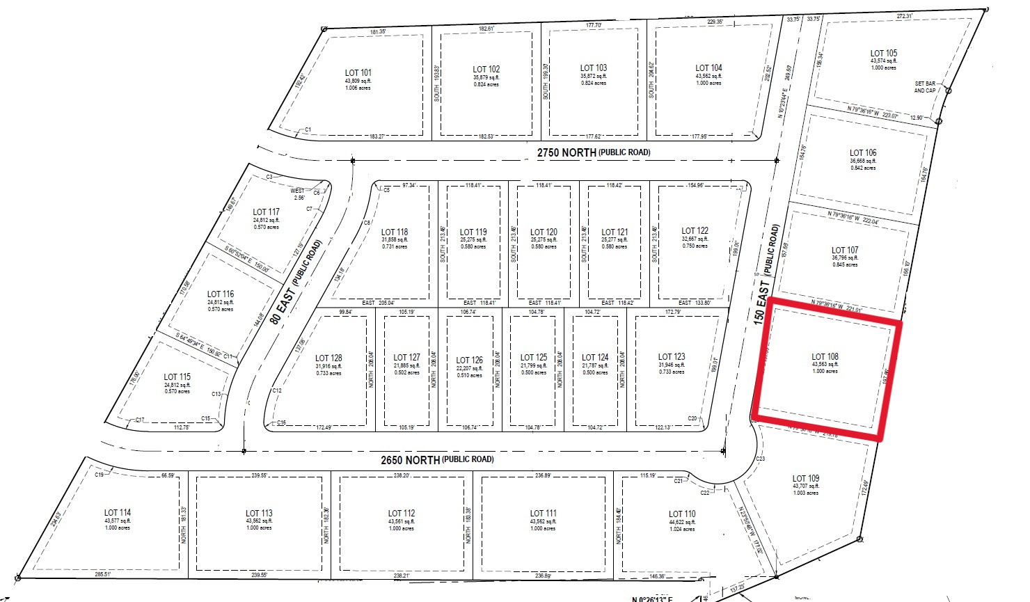 CEDAR RIDGE ESTATES - Land