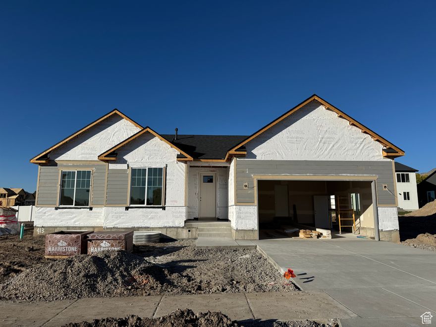 SELLER IS OFFERING ADDITIONAL CONCESSIONS!!! Beautiful open-concept rambler on a spacious corner lot! This home features 9' ceilings on the main level, large bedrooms, and an unfinished basement offering endless potential for future growth. Enjoy outdoor living with a fully landscaped yard to be installed and a partially fenced backyard for added privacy. Modern, functional, and designed for comfortable living, this home is ready to make your own! Estimated completion is December 2025. Square footage figures are provided as a courtesy estimate only and were obtained from building plans.  Buyer is advised to obtain an independent measurement.