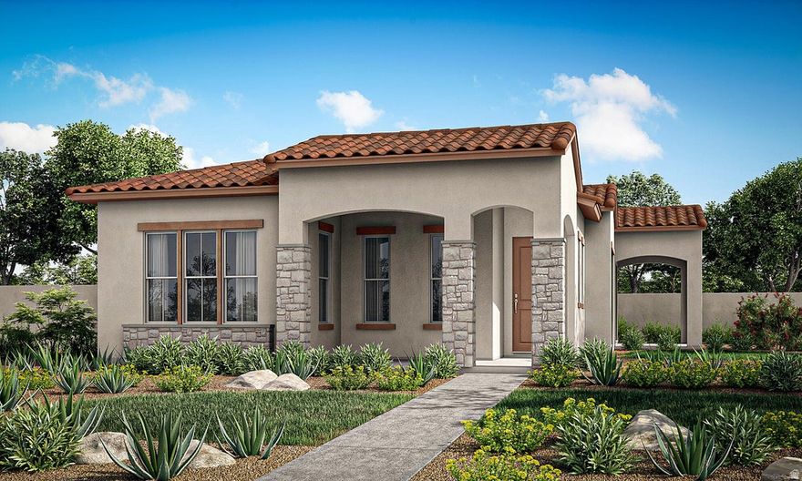This single-family home is one of our most popular floor plans The Harmony Floor Plan built by Holmes Homes, offering convenient main-floor living with a spacious 3 bedrooms, 3 bathrooms, and a 2-car garage. Enjoy an open-concept layout with a large kitchen that's perfect for entertaining family and guests. Beautiful finishes have already been professionally selected in our design center, creating a stylish and cohesive look throughout the home. Located in the incredible Desert Color community, residents enjoy access to the 2.5-acre Lagoon, resort-style pools, pickleball courts, and miles of scenic walking and biking trails. This home is perfect for a full-time residence, second home, or investment property.