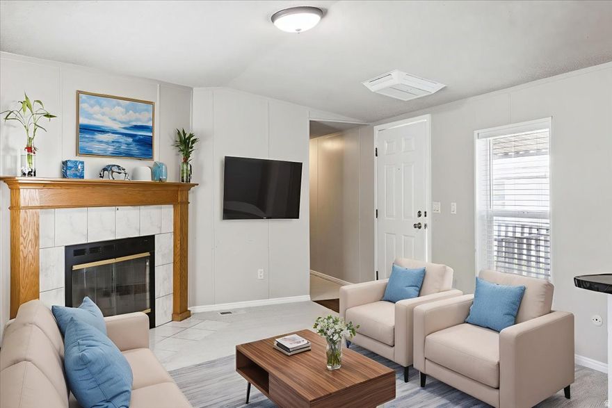 **Price Update!**This charming 3-bedroom, 2-bathroom home in Roy is move-in ready and filled with updates you'll love - new carpet, appliances included, and an open layout. Enjoy community amenities like a pool, playground, and RV parking for all your summer toys. Plus, its convenient location near highways, schools, and the FrontRunner Station makes daily life that much easier. Schedule your private tour today! Please note: Photos have been virtually staged to show potential.