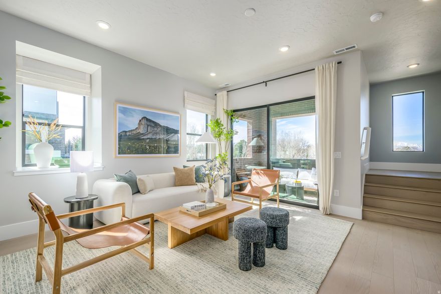 Striking architecture and modern livability come together in this refined brownstone at Aspire at Holladay Hills. Designed with intention and filled with natural light, the home blends elevated style with everyday ease. The main level welcomes you with soaring 10-foot ceilings and expansive living spaces ideal for gathering and entertaining. A chef-inspired kitchen features a walkin pantry and a convenient home management center, flowing effortlessly into the dining area and great room. Wide stairways enhance the open feel, while covered outdoor living extends your space for year-round enjoyment. Upstairs, three generously sized bedrooms provide comfort and privacy. The primary suite is a true retreat, highlighted by impressive 11.5-foot ceilings and a spa-like bath with dual vanities. The secondary bath also offers dual vanities-an uncommon and highly functional feature that adds everyday convenience. This home is ready to be personalized at the design center. Built by Tri Pointe Homes, Aspire at Holladay Hills presents 57 luxury brownstone-style residences within one of Holladay's most dynamic new walkable communities. Located on the iconic former Cottonwood Mall site, residents enjoy effortless access to boutique shopping, dining, co-working spaces, and stunning Mount Olympus views. With Salt Lake International Airport just 20 minutes away and worldclass skiing in the Wasatch Mountains within 25 minutes, this is urban sophistication perfectly positioned for adventure. Square footage figures are provided as a courtesy estimate only and were obtained from Builder. Buyer is advised to obtain an independent measurement.