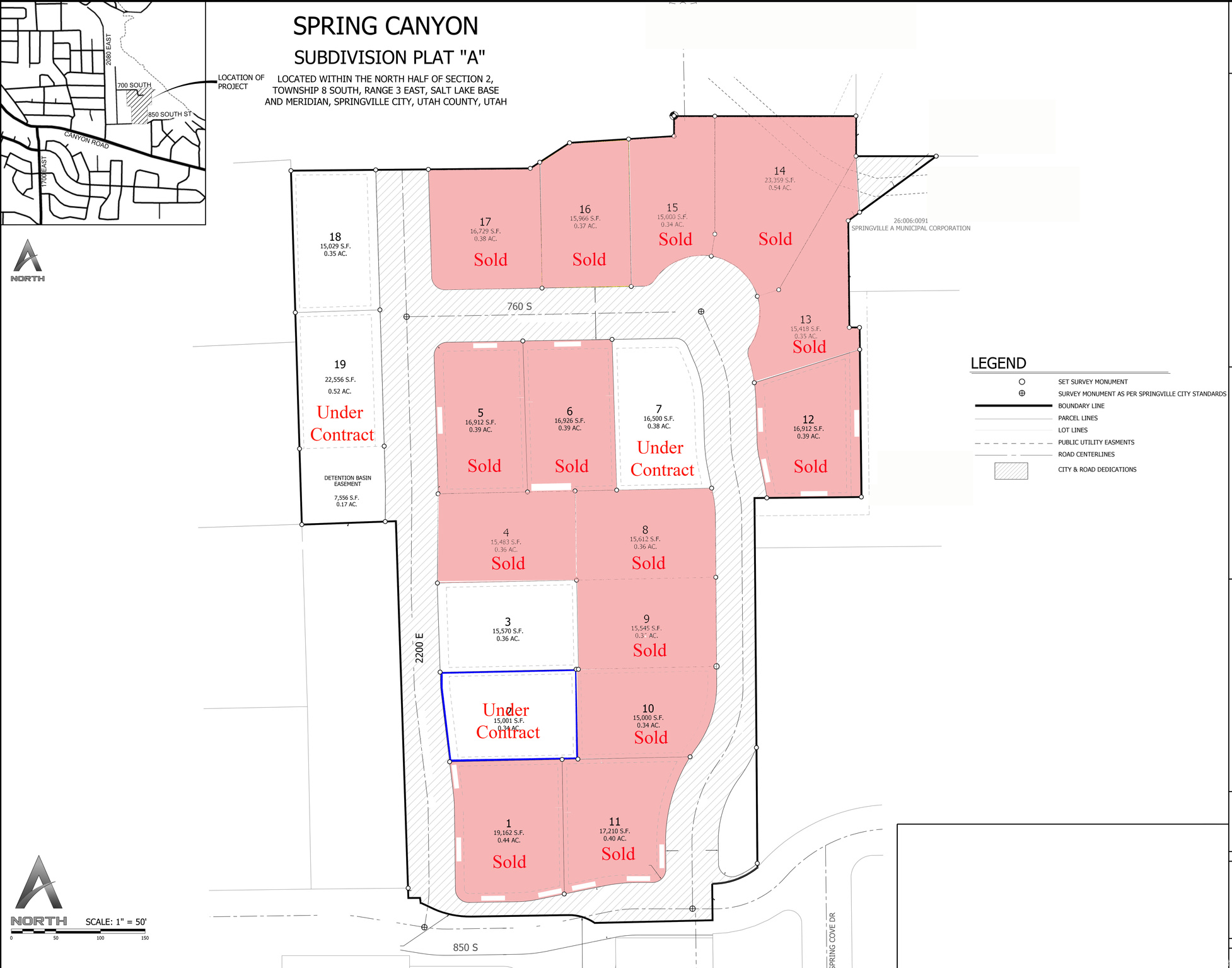 SPRING CANYON SUBDIVISION - Land