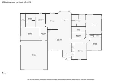 Tiny photo for 480 COTTONWOOD LN, Moab, UT 84532 (MLS # 2147082)