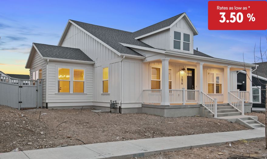 *Rates as low as 3.50%! Contact agent for details. Rates subject to change at anytime. This new home was just finished and ready for move in. Located in Daybreaks Cascade Village. Walking distance to parks and the new Watercourse! The rambler features main floor living at its best. Gourmet kitchen with a large island.