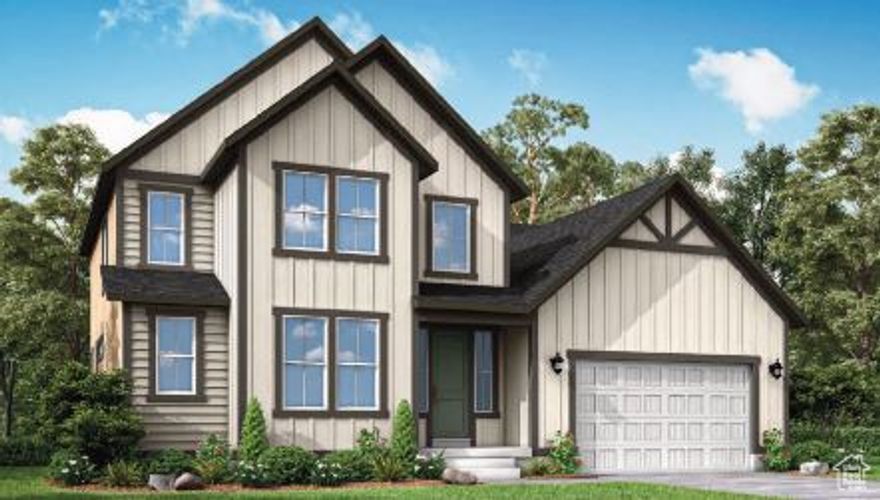Coe see the charm of this 2400 Farmhouse, a thoughtfully designed home blending style, comfort, and functionality. This home features quartz countertops, stainless steel gas appliances, and a tile backsplash, creating a modern and inviting culinary space. The open layout is enhanced by laminate hardwood, tile, and carpet flooring, can lighting, and elegant two-tone paint throughout. The owner's suite offers a grand bathroom featuring quartz surrounds, a Euro glass shower door, and satin and brushed nickel hardware for a refined touch. Practical features include a 3-car garage with keypad and exit door, tankless water heater, and metal railing at the stairway. Details such as the box window in the owner's bedroom and large Craftsman base and casing elevate the home's timeless farmhouse aesthetic, offering the perfect balance of sophistication and warmth.