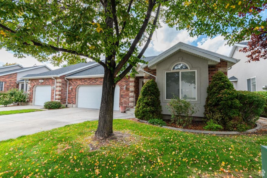 Tucked away in the highly desired Summerfield PUD, this well-maintained twin home offers the ease of main-level living in a prime location. Enjoy a bright, vaulted great room that opens seamlessly to the kitchen-perfect for entertaining inside or on the back patio. A front living room/office adds flexibility, along with two bedrooms and laundry room on the main, all just away from the garage (with built-in storage cabinets).   The fully finished basement expands your space with an additional family room and kitchenette, two spacious bedrooms, an office (complete with built-in shelves, desk, credenza & chair), a generous 3/4 bath and storage room.    This home offers all the benefits of a 55+ community-without the age restriction. The location is hard to beat: walking distance to schools, shopping, restaurants, and Timpanogos Hospital (just across the street), and only two minutes to I-15.   Measurements take from County records; buyer advised to verify.