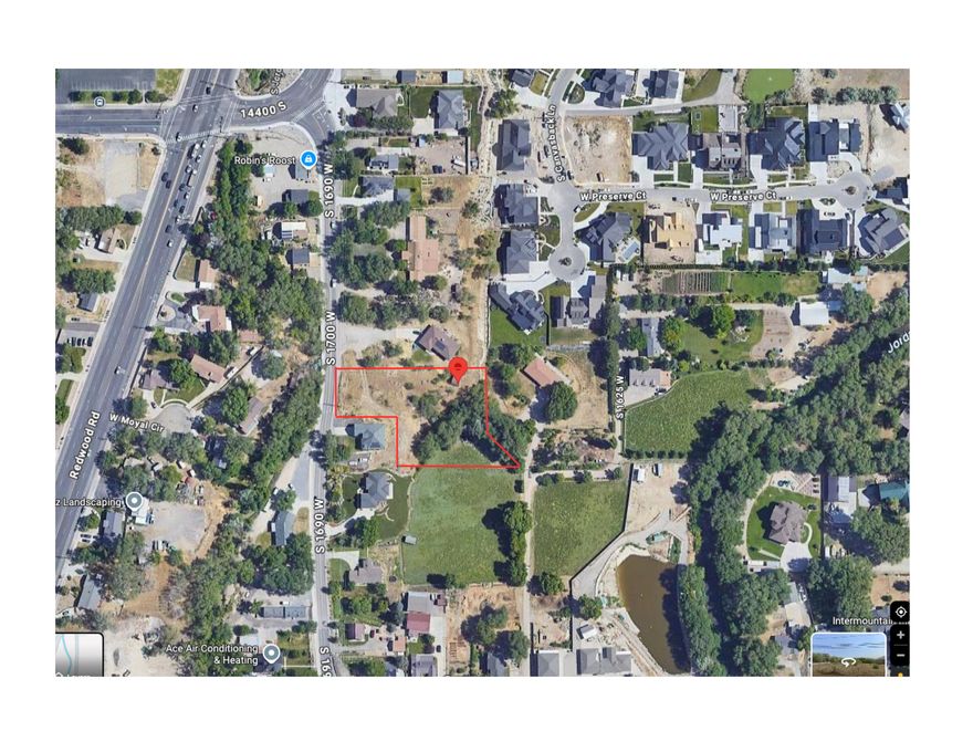Discover this rare opportunity - just over 1 acre of prime land tucked away off 1690 West in Bluffdale. The perfect canvas to create your expansive dream home estate, offering breathtaking views of the Wasatch Mountains and a peaceful, private setting. Enjoy the best of both worlds with convenient access to major roadways and I-15, while being removed from the hustle and bustle of city life.  With potential to subdivide or develop, this property presents an excellent opportunity for builders /investors . Don't miss your chance to own a slice of serenity in this highly sought out location.