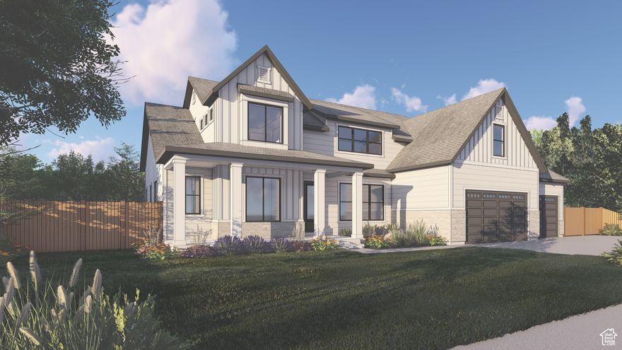 This To Be Built custom home is set on a quiet -acre lot with beautiful mountain views. Built with quality in mind, it features 2x6 exterior walls, a 50-year roof, liquid-flashed Andersen windows, and Advantech subfloors for a solid, long-lasting structure. Enjoy upgraded insulation, a striking iron front door, and a large accordion slider that opens to a 12'x12' back patio. Interior highlights include quartz countertops, custom trim work, and an epoxy-coated garage floor with a utility sink and storage room. A perfect blend of craftsmanship, comfort, and curb appeal-ready for you to call home.