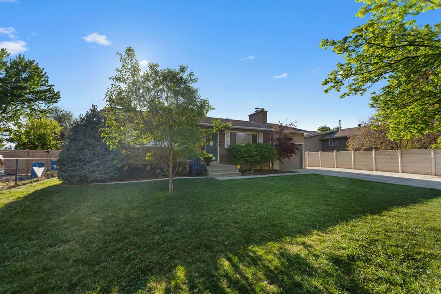 Welcome to this beautifully updated 4-bedroom, 2-bath rambler, perfectly situated in the heart of the Salt Lake Valley! This centrally located home offers unbeatable convenience-just minutes from world-class skiing/outdoor activities, major freeways, shopping, and a wide variety of restaurants.  Step inside to find a thoughtfully upgraded interior featuring newer LVP flooring (2024), updated windows that bring in abundant natural light (2024), granite countertops, and a new water heater for added peace of mind (2025). Refrigerator, microwave, and garbage disposal has also been replaced in the last year. The functional layout provides comfortable living spaces for both relaxing and entertaining.  Outside, you'll love the added perks that set this home apart-including newly landscaped back yard, RV parking, solar panels for energy efficiency and long-term savings, covered patio, and a radon mitigation system already in place.  Whether you're looking for easy access to outdoor adventure or everyday convenience, this home checks all the boxes. Don't miss your chance to own a move-in-ready home in one of the valley's most desirable and accessible locations!