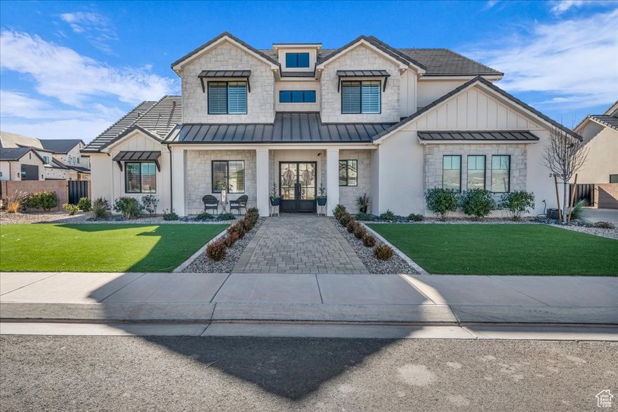 Located on a hard to find private corner lot**Step into a world of sophistication and comfort with this gorgeous 6-bedroom, 5-bathroom home spanning an impressive 5,192 sq ft. Nestled in Moorland Park which is conveniently located close to schools, shopping and medical. As you enter, you'll be greeted by a versatile bedroom/office suite, thoughtfully designed with custom cabinets and sleek tile flooring-perfect for a home office or a cozy guest room. The heart of the home is undoubtedly the upgraded great room, where stunning custom ceiling woodwork elevates the space, offering both warmth and character. The adjacent dining area has been reimagined with exquisite buffet cabinets and carefully curated lighting, transforming the original study into an inviting space for entertaining. High-end fixtures throughout the main floor add an air of luxury without sacrificing comfort. Retire to the luxurious primary suite, where newly installed hardwood floors set an inviting tone. The spa-like primary bath promises relaxation with its upgraded faucets, mirrors, and chic lightingwhich seamlessly combines style with indulgence. Upstairs, experience the understated elegance of hardwood flooring in all hallways, enhancing the overall design and flow of the home. This residence has been meticulously updated to include: Upgraded lighting and bathroom fixtures enhancing every corner of the main floor. A professionally finished garage that features enclosed mechanicals and beautifully painted floors, plus an expansive 20'x35' RV garage to store all your toys and adventures. Large 8' sliders welcome the outdoors inside with landscaping throughout the yard, complete with 20'x40' pool and electric cover. The perfect area to entertain friends and family alike. Agent related to Seller. Buyer to verify all information.