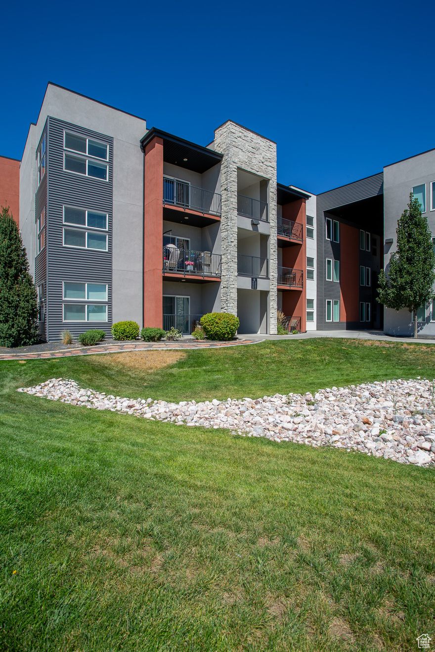 Super cool 2 bedroom condo in newer complex.  Top unit, so no neighbors overhead. Within minutes of I-15, Hill Air Force Base, Trax station, shopping, and food. Great primary bedroom with massive closet. HOA offers swimming pool, BBQ gas grill, dog park, and basketball court. Price subject to third party approval. Great views from balcony!  Come on over today!