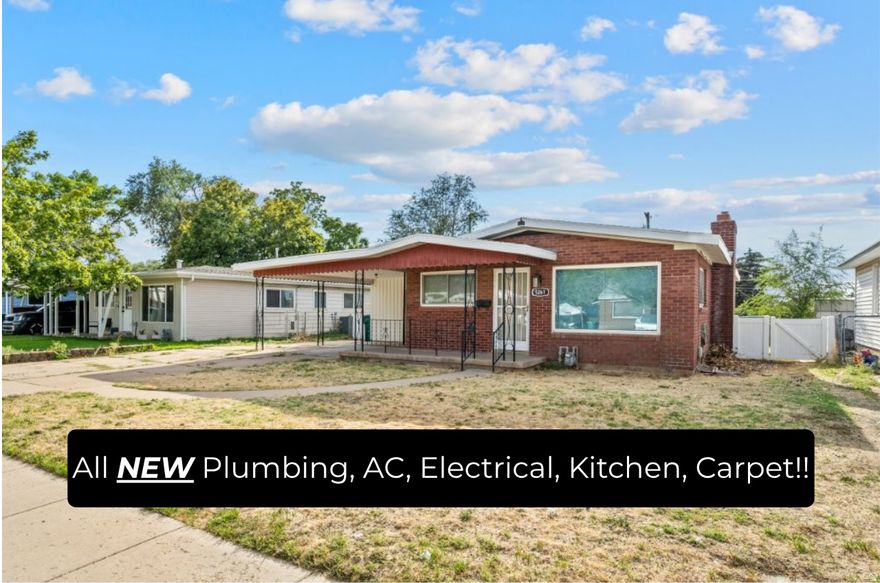 Move-in ready!! There are so many updates to mention, let's get started.  Remodeled kitchen, fresh carpet and paint, and modern lighting -no projects needed. Major system upgrades including: PEX plumbing, a 2023 water heater, new electrical panel and outlets, and a 50 amp circuit ready for your future hot tub.  Lower energy costs with the high-efficiency Goodman furnace.  Enjoy the east-facing advantage-morning sun to melt snow, cooler afternoons, and a longer-lasting driveway. Large shed in the fully fenced backyard. Conveniently located near Roy Junior High, Roy Aquatic Center, Hill Air Force Base, TRAX, shopping, and dining. Refrigerator and bar stools are included.