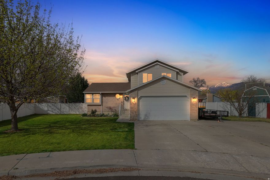 (OPEN HOUSE: Sat. Apr 4 | 11AM-1PM) Move-in ready cul-de-sac home in the heart of Lehi!  This 3 bed, 2.5 bath home features a stunning updated interior with vaulted ceilings, and a flexible office space. Enjoy total peace of mind with recent upgrades, including a new roof & HVAC (2019) and a brand-new water heater (2024). The property boasts a large yard with mature fruit trees, RV parking, and no HOA, all while offering smart home features & gorgeous mountain views. Perfectly located near parks, shopping, & Silicon Slopes, this home is the ideal blend of modern comfort & prime location.  Home Video: vimeo.com/1179189838?fl=tl&fe=ec