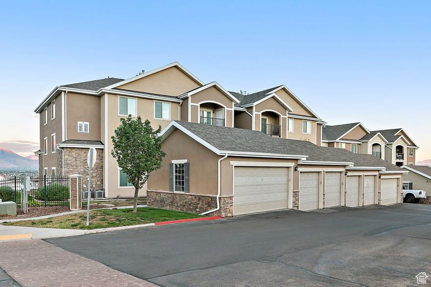 BRAND NEW CARPET & PAINT*  Assessment has been paid in FULL* TOP FLOOR UNIT with impressive views of Utah County. Featuring a 2-CAR GARAGE, 3-BED and 2-BATH including a primary on-suite with large walk in closet. This home is bright and open with vaulted ceilings, lots of windows and fresh paint! Enjoy nearby trails, playground, and a splash pad for endless outdoor fun. CONVENIENT ACCESS to Silicon Slopes, shopping, and freeway access* EASY TO SHOW!