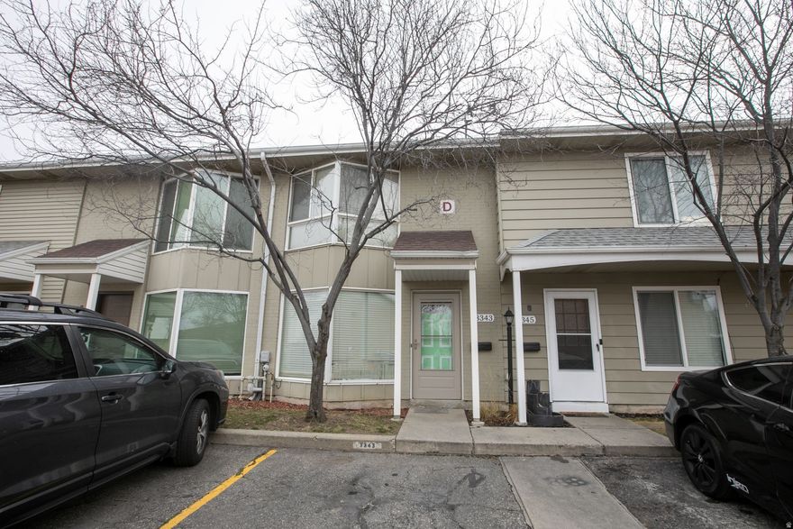 Charming 2-bedroom, 1-bath townhouse-style condo offering comfort and convenience! This well-maintained home features a bright living area, open patio, and a small fenced backyard-perfect for relaxing or entertaining. The bathroom includes a roll-in shower for added accessibility. Enjoy community amenities including a pool, park, and playground. A wonderful place to call home!