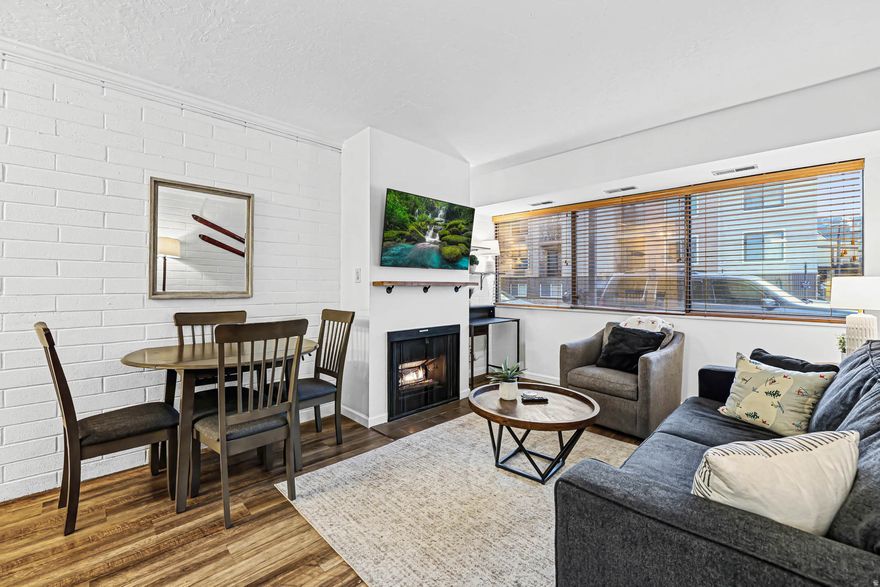 SHORT-TERM RENTALS ALLOWED!! Beautiful Updated 2 BED,  2 BATH CONDO SLEEPS 6! Sold completely furnished including everything in the cabinets and ready to use or rent! Main floor unit with washer/dryer! GAS FIREPLACE! Indoor HOT TUB! KING SIZE BEDS (and couch hide-a-bed) NEWER HVAC (2024) AND WATER HEATER.(2023). Not all units have CENTRAL AIR which is a big plus for summer use!  Check out the TOURS SECTION with DRONE and Matterport footage! This property is a "Guest Favorite" on Airbnb with 4.87 stars and 46 reviews! With VRBO they have an "Exceptional" rating with 28 reviews! Sellers will be happy to provide their team of contractors and cleaners to help with a seamless transition should the Buyer wish to continue with short-term rentals.  In the heart of Prospector Square, minutes from downtown Park City and the Ski Lifts. Main floor unit. Underground parking and ski lockers available to lease! Close to the Rail Trail. Free bus service to the resorts! Actively being used as a short-term rental so showing schedule will need to work around that.  Square footage figures are provided as a courtesy estimate only and were obtained from recent appraisal .  Buyer is advised to obtain an independent measurement.