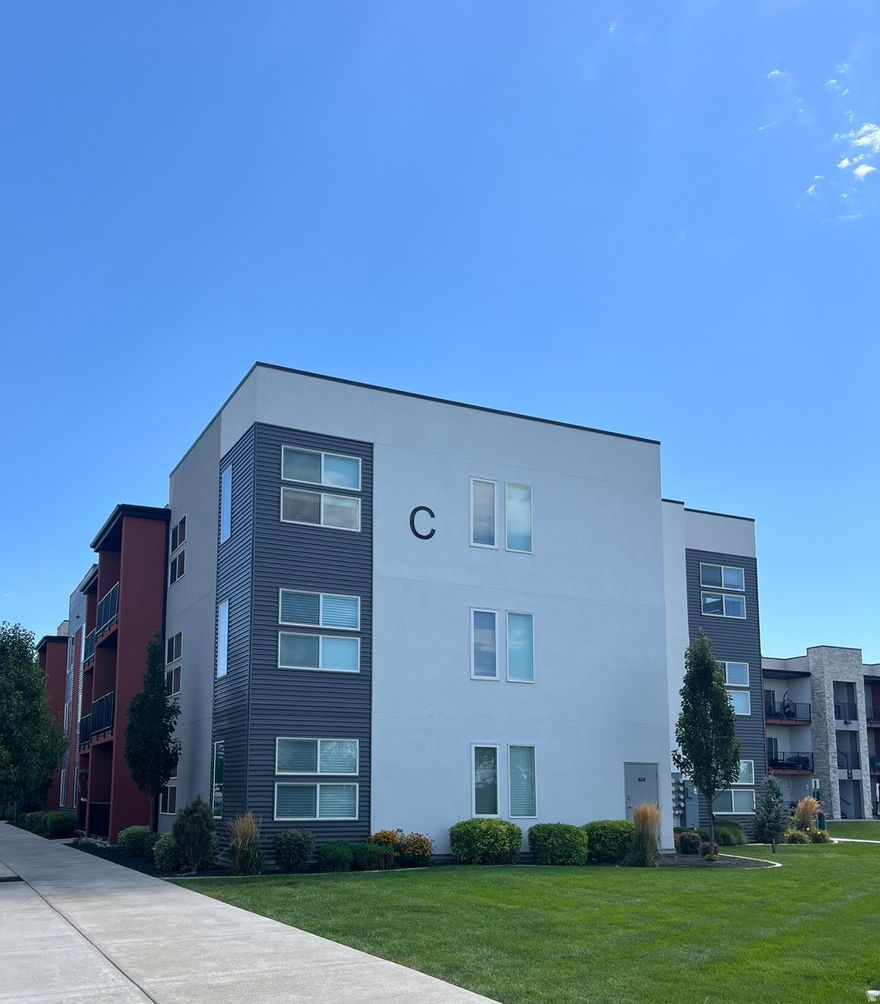 Beautiful top floor 3 bed 2 bath condo in West Square community. Updated with quartz countertops, unique hardware, light fixtures, and fans in living room and master bedroom. There is a smart thermostat, tankless water heater, soft-close cabinets, Ring doorbell, and Control4. This condominium complex offers  great amenities including clubhouse, heated pool, hot tub, BBQ area, playground, dog park, and walking trails. One covered parking stall. Condo is near FrontRunner Station and I-15.