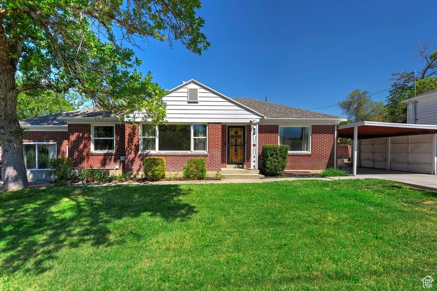 Stunning brick rambler on Millcreek's highly sought-after east side, perched on a 0.43-acre lot with a private backyard and no back neighbors for peaceful outdoor moments. This spacious home offers over 2,800 square feet of living space, including five bedrooms and three bathrooms, plus a convenient second kitchen downstairs for in-law setup, entertaining or rental opportunity. Many updates already made, plumbing, electrical, appliances, windows, carpet & Flooring and paint. This rare find combines comfort, versatility, and location-a true must-see.