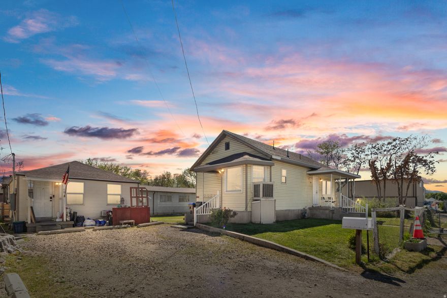 Two houses for the price of one! Excellent investment opportunity in South Salt Lake with two homes on one lot, operated as a duplex. The front unit is a 2 bed, 1 bath rented at $1,350/month, and the rear unit is a 1 bed, 1 bath rented at $975/month. Both houses are separately metered.  Zoned CC (Commercial Corridor) with grandfathered residential use, offering future flexibility and upside potential. Convenient location with easy access to downtown, major roadways, and amenities. Strong rental area with consistent demand. Please do not disturb tenants. 24 hour minimum notice required for showings.