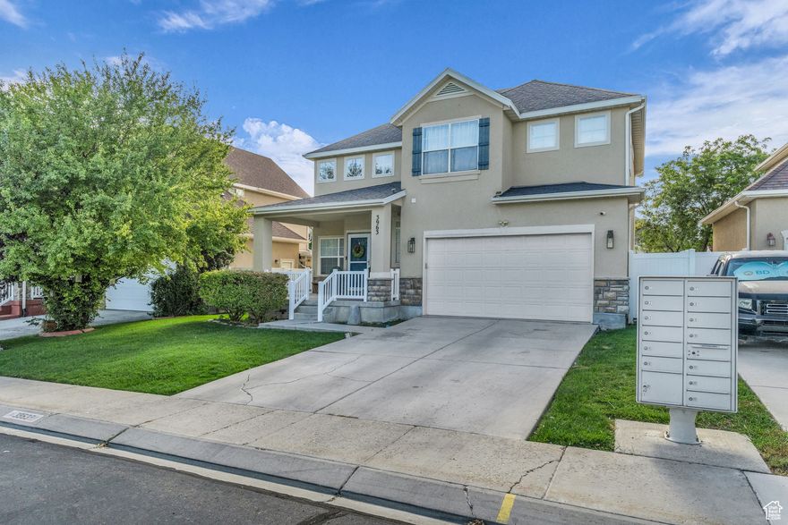 Spacious home in West Jordan, UT! 4 beds, 3.5 baths, fully finished basement w/ kitchenette with unique Speak Easy hidden door entrance to basement-ideal for Mother-in-Law suite. Luxe master bath w/ freestanding tub, walk-in shower & $40K+ upgrades since 2023. Walking distance to Jordan Commons Shopping and Entertainment Center.
