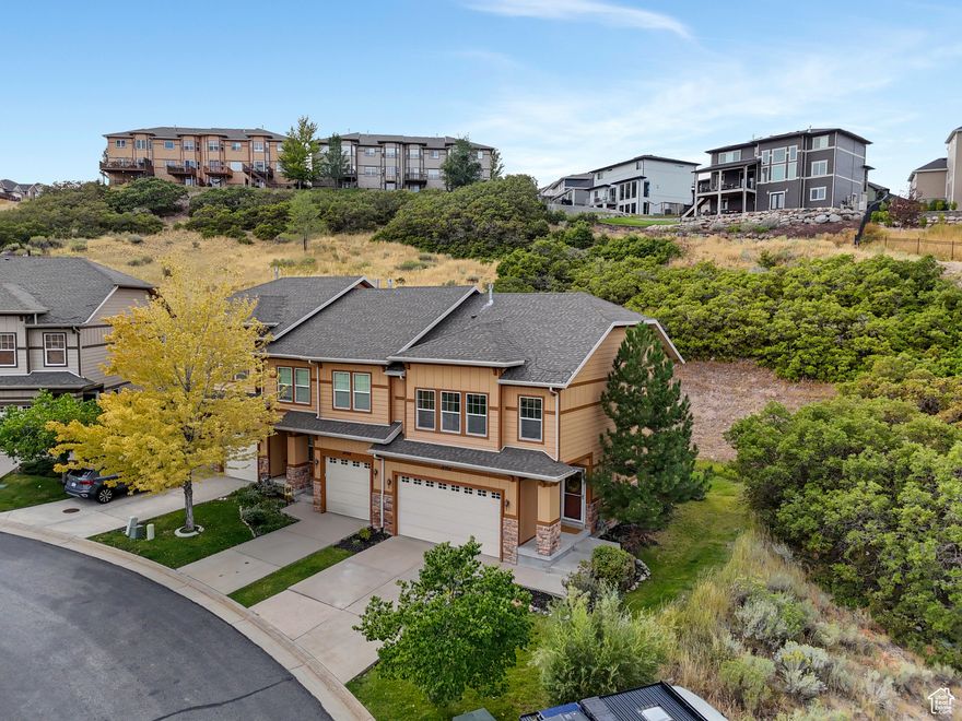 **OPEN HOUSE Saturday Oct 11, 11:00am-1:00pm**Goldilocks ain't got nothing on this place. Some places feel oversized. Others leave you wanting more. But this Stoneleigh Heights townhome is juuuust right. For starters, the layout is tried and true perfection. The main level pairs the kitchen and family room together so you can cook, catch up, or just kick back without missing a beat. Upstairs has just the right amount of room; you don't just get two bedrooms, you get two full primary suites, each with its own bathroom, and windows that frame Lone Peak, Timpanogos, and Box Elder like a daily postcard. Downstairs, the flexible family room with its own bathroom can host game nights, welcome guests, or easily convert into another bedroom if needed. Because this is an end unit, you get all the benefits of townhome living (think: low maintenance, great pricing) with a whole exterior wall to yourself. Top it all off with a two-car garage and you start to see how this is the exact right size spot.The best part? It all comes wrapped in the SunCrest Lifestyle. Steps to the clubhouse, trails, and Corner Canyon access, with the Point development close by. Fresh mountain air, endless views, miles of trails, and super functional floor plan make this just the right fit at the just the right price.