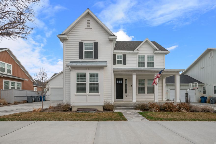 Nestled in the charming community of Beacon Pointe , this stunning home offers a perfect blend of modern luxury and cozy comfort. Step inside to discover a beautifully designed kitchen, complete with high-end appliances, sleek countertops, and bespoke cabinetry. The open-plan living boasts a cozy fireplace and breathtaking views of the surrounding mountains, creating a serene ambiance that's perfect for relaxation. The interior is truly gorgeous, with designer finishes and upscale features throughout. Close to schools, shopping, lake and parks. Agents bring your pickiest buyers. See today! Buyers to verify all.