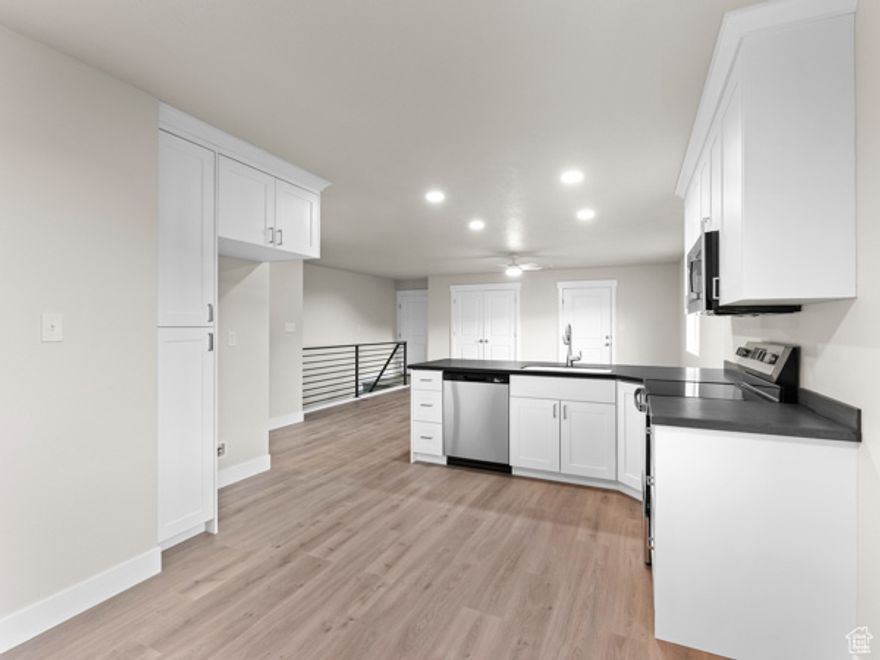 Gorgeous and New! NO HOA! Twin home overlooking historic Eureka. Spacious, open floor plan, large bedrooms, walk out basement and large yard with room to build a shop or additional garage space. Great views, open spaces. They built a twin home because the lots are narrow. This gives room to pull a vehicle or trailer into the back yard to get full use of the property. All figures per the builder. Buyer to verify.