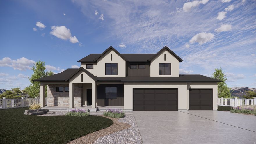 RILEY PARK IN ERDA 1 ACRE LOTS.  By appointment only.   Models are in a different location.  This home is under construction, and the models are a short distance away in our Riley Park community.  This amazing ROCHESTER floorplan sits on 1 acre in Erda Utah. The main floor owner's suite has it all: tray ceiling, large walk-in closet with stackable laundry connection, double undercounter sinks, soaker tub and oversized shower. Get cozy in the large family room around the fireplace. The open concept kitchen includes a large island for food prep/counter seating, a large walk-in pantry, kitchen with gas cooktop, double ovens (not pictured in photos) 42" upper cabinets w/ crown molding, 30" Single sink, upgraded cabinet with dovetail, soft-close features. Laminate floor throughout the kitchen, dining, & family room. Quartz countertop in kitchen and bathrooms, Powder room located next to the garage entry and mud room bench. Stair railing with newel posts. Office with double doors.  Upstairs has a loft, 3 large bedrooms, full bathroom, and full laundry room. Home includes unfinished basement with 9' foundation walls, room for a large family room, 2 additional bedrooms, a bathroom, and under porch storage. 2 95% efficient furnaces, 50-gallon water heater, & plumbed for a soft-water system. 3-car RV garage with 12' x 10' door and extra space on the side of the garage to add an RV pad. Sitting on a 1-acre, lot overlooking the valley, this home has it all!  Ask me about our generous home warranties, active radon Mitigation System, and Smart Home Package, which is included in this home. The actual home may differ in color, material, and/or options. Pictures are of a finished home of the same floorplan, and the available home may contain different options, upgrades, and exterior color and/or elevation style. Square footage figures are provided as a courtesy estimate only and were obtained from building plans. No representation or warranties are made regarding school districts and assignments; please conduct your own investigation regarding current/future school boundaries.