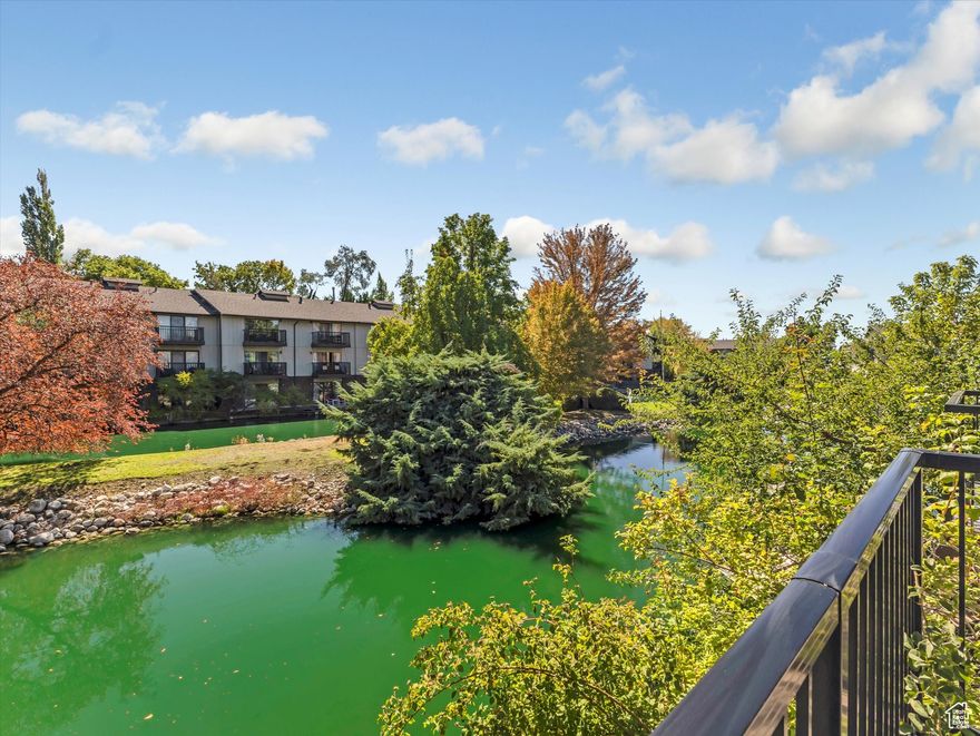 Welcome home to 4570 Woodduck Lane, a delightful two-bedroom, two-and-a-half bath condo nestled in the serene Hidden Lake community of Millcreek.   The efficient galley kitchen has been updated and is adjacent to an eat-in dining area, ideal for casual dining or entertaining. On the main level, you'll also find a convenient half bath and laundry hookups. The spacious living room features a welcoming gas fireplace and sliding glass doors that lead to a private patio overlooking a tranquil pond and lush, landscaped grounds-perfect for enjoying morning coffee or evening relaxation.  Upstairs hosts the large primary suite with a full bath, an updated deck with lovely views, plus a second bedroom with its own three-quarter bath.   Parking is a breeze: there is a one-car garage with a man door steps from the unit, plus an assigned parking space just a stone's throw away.  Residents enjoy access to excellent amenities, including a clubhouse, pool, hot tub, tennis courts, and RV/boat parking. All of this is just minutes from major freeways, shopping, parks, and other conveniences.    Key Features at a Glance:  * Private patio + upstairs deck with pond/landscape views * Updated kitchen, flooring, and like-new appliances * One-car garage + assigned parking space  * HOA-maintained community amenities: pool, hot tub, tennis court, clubhouse, RV/boat parking (HOA covers water, sewer, gas, and garbage).  Don't miss your chance to make this exceptional property yours. Schedule a private showing today!