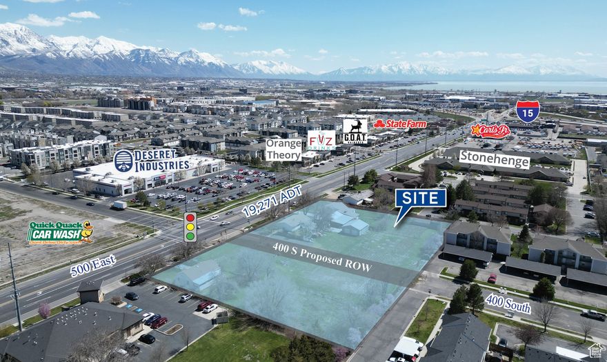 Rare find in American Fork on 500 East.  2.28 Acres of Commercial Land.  Includes 5 different parcels and may be sold as 2 separate lots. Zoning is GC-2.  This is a an approved zoning for gas stations, auto sales, and more.  Property may be subdivided into two hard corner lots, creating a north lot of .74 acres and a south lot of 1.21 acres.
