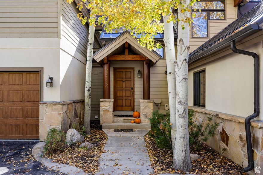 Nestled in one of Deer Valley's most peaceful settings, this two bedroom, three bath Deer Lake Village townhome offers the perfect mix of serenity, privacy and utmost convenience. Enjoy effortless access to world-class skiing with the HOA's ski shuttle taking you straight from your doorstep to Deer Valley's Snow Park Lodge. Soak in the mountain views from your private patio and hot tub, store all your gear in the attached one-car garage, and set out into the mature trees and community walking trails or hop on a bike to Historic Main Street for a relaxing, four-season atmosphere. This townhome is ideal as a primary residence, second home, or investment property-particularly with the exciting transformation of the nearby Deer Valley Snow Park Village on the horizon. Just a short walk away, this future village will feature luxury retail, fine dining, and year-round entertainment, bringing even more value to Lower Deer Valley properties. Don't miss this unique opportunity to own a slice of alpine paradise.