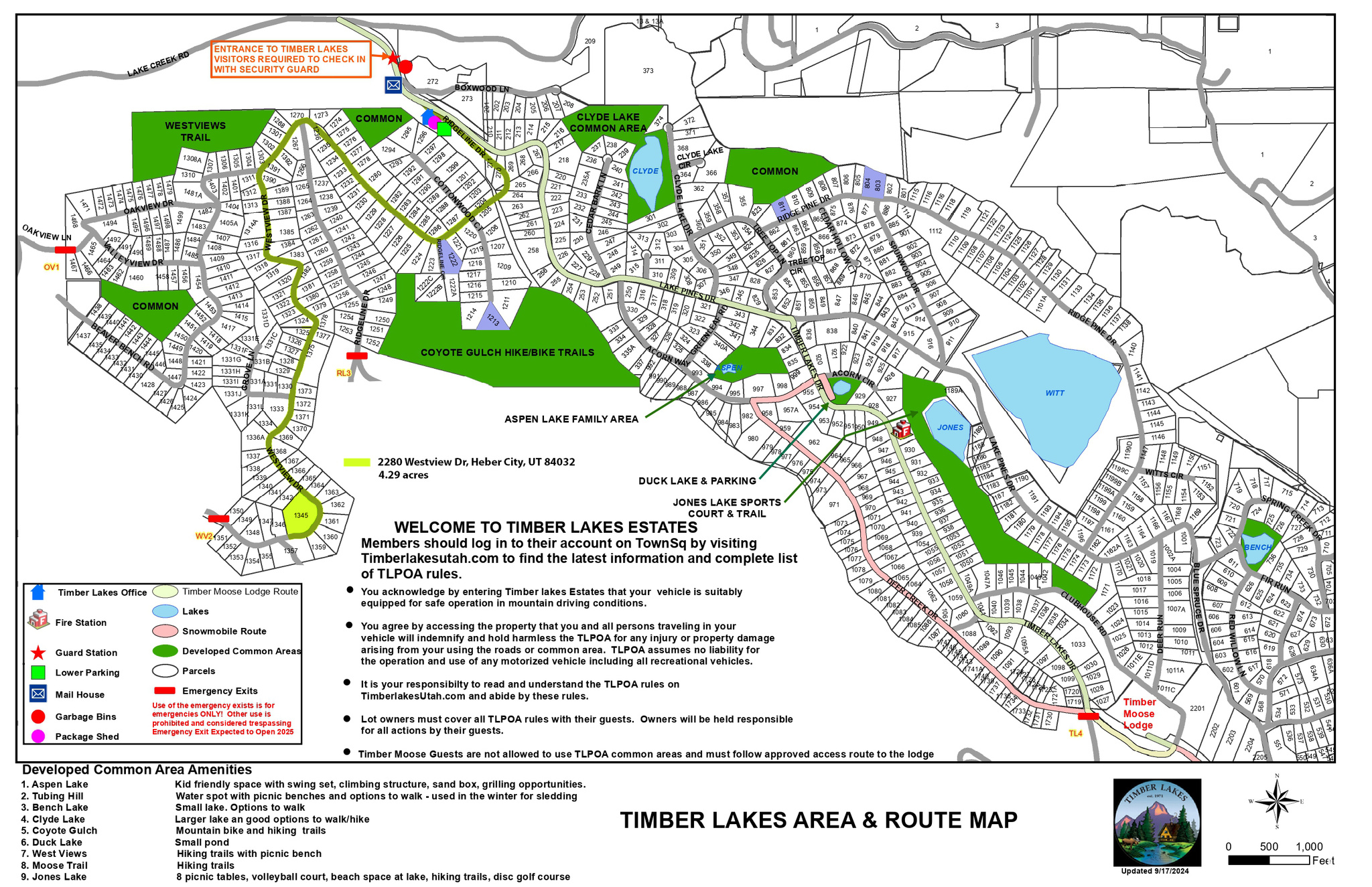 TIMBER LAKES - Land