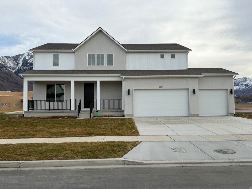 READY MOVE-IN HOME located in a cul-de-sac. Incentive rates as low as 3.99% APR 7/6 ARM! Beautiful new 2 story, 4-bedroom, 3 baths on 0.28-acre lot. This thoughtfully designed home features a 3-car garage, tall ceilings in the great room that create an open to above atmosphere. Upgraded cabinets with quartz countertops throughout. The modern kitchen is perfect for anyone who loves to cook; it is equipped with a stainless-steel gas top range, wall oven and microwave oven, dishwasher. This home has an open floor plan perfect for family gatherings or entertaining with large windows to see the mountain views. Mud room with built in bench. Large spacious laundry room next to bedrooms. The owner's suite offers a beautiful separate tub and shower, double sink vanity, and a spacious walk-in closet. Enjoy the open floorplan with a large yard and views of the mountains everywhere you look in the neighborhood.