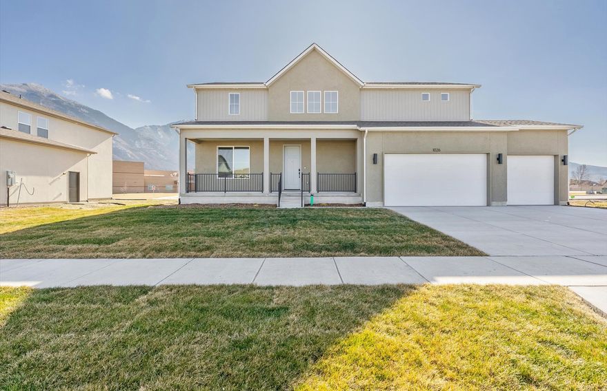 READY MOVE-IN HOME located in a cul-de-sac. Incentive rates as low as 3.99% APR 7/6 ARM! Beautiful new 2 story, 4-bedroom, 3 baths on 0.34-acre lot. This thoughtfully designed home features a 3-car garage, tall ceilings in the great room that create an open to above atmosphere. Upgraded cabinets with quartz countertops throughout. The modern kitchen is perfect for anyone who loves to cook; it is equipped with a stainless-steel gas top range, wall oven and microwave oven, dishwasher. This home has an open floor plan perfect for family gatherings or entertaining with large windows to see the mountain views. Mud room with built in bench. Large spacious laundry room next to bedrooms. The owner's suite offers a beautiful separate tub and shower, double sink vanity, and a spacious walk-in closet. Enjoy the open floorplan with a large yard and views of the mountains everywhere you look in the neighborhood.