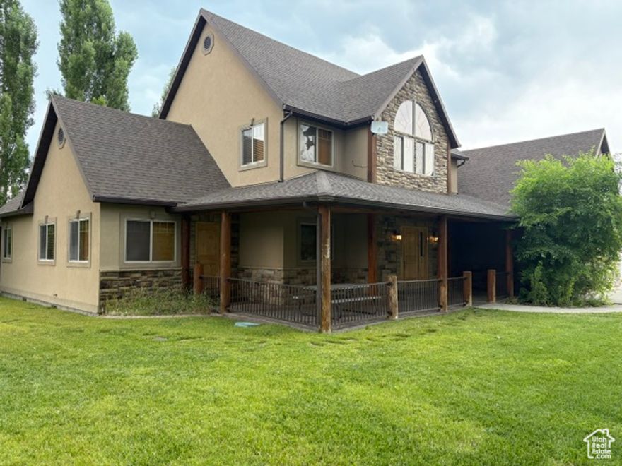 Great SHORT TERM RENTAL home in the heart of Bear Lake. Plenty of parking, close to bike path, park and beach. Home has been set up for income producing property and large families. The house sits on .44 of an acre. There are 8 bedrooms plus a bunk room / great game room. This house is being sold turn key. Walking distance to the best beach in town when the water is lower. Added basketball and pickleball court. Read the reviews everyone loves it. Last year Gross rents was $65000 Large 2 car garage finished into a larger gathering area, and added an extra bathroom. Has been 1 of our best rentals. , THIS HOME ALWAYS HAS GUESTS IN IT AND IS VERY HARD TO SHOW IN THE SUMMER MONTHS. If you want a great low maintenance income producing property this is for you. Private and secluded but still close to everything. Taxes are for secondary investment property.