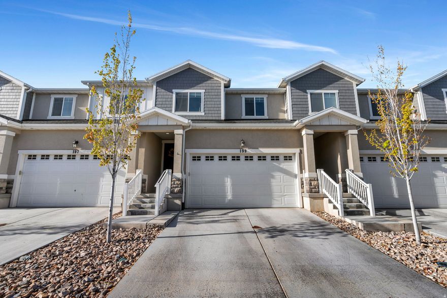 OPEN HOUSE this Saturday April 18th @ 11-1pm. Wow come check out this fully finished beauty of a townhouse! GREAT location in Vineyard, near the lake and the upcoming Utah City! Ever hear people say - "I wish I got in before the market boomed?" Well this is before! When Utah City is done this whole area will go next level. It is a massive urban development that will draw a lot of attention. Read more here - https://utahcity.com/news/. VERY well cared for unit. Recent upgrades include quartz countertops in kitchen, upgraded LVP flooring on main, a nicely finished basement, and nice touches made throughout. Unit is currently rented out but easy to show, 24 hour notice required for any evening showing, during the day is more flexible. The washer, dryer, and a majority of the furniture is negotiable. Very close to schools, the brand new Bella's Market, restaurants, and 5 min to the I-15 freeway. Come see it while it's still here!