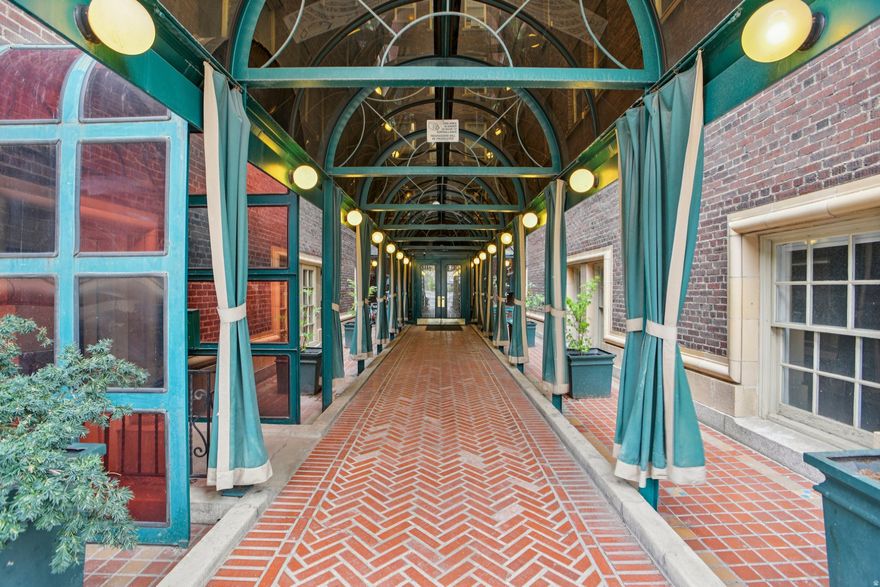 The Belvedere combines classic charm with modern downtown convenience. Built in 1919 and later converted to condominiums, this historic building features secure entry, a stylish lobby, elevator service, private storage, a social room, and updated coin-operated laundry on each floor to simplify daily living. The HOA covers all utilities except electricity and includes both free high-speed fiber-optic internet and Cable TV, while the current monthly power bill averages just around $20. Optional covered parking is available for rent nearby, ideal for anyone seeking a walkable, convenient lifestyle. Located just minutes on foot from City Creek Center and the LDS Temple, as well as restaurants, shops, grocery stores, entertainment, and public transit, this condo offers exceptional access to downtown amenities. Inside, thoughtful built-ins enhance both function and style, including large custom cabinets with abundant drawers conveniently located next to the bathroom-perfect for organized storage and everyday ease. The unit also includes a window A/C unit for added comfort during warmer months.