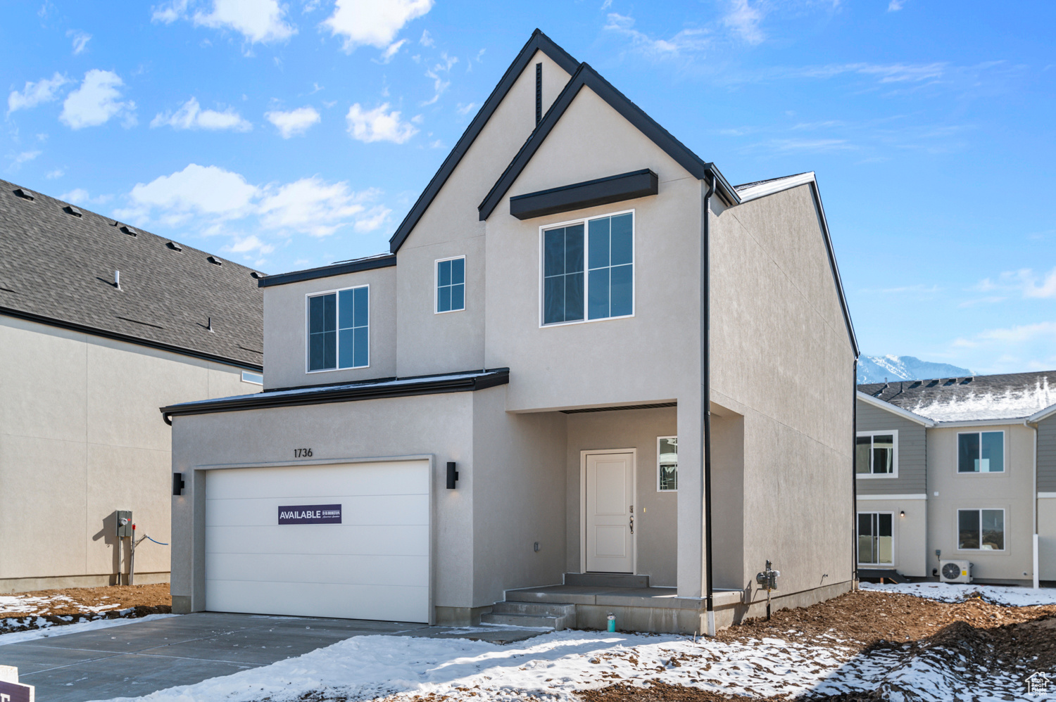 Great Rates and incentives!!! 4 bedroom home with WALKOUT BASEMENT!!!!! The Beechwood, a two-story, 4 bed, 2.5 bath floorplan in our Little Valley Gateway community in Magna, Utah, offers a classic aesthetic and flexibility with room to grow. When you enter the living space from your two-car garage, you'll be struck how the modern open-concept design meets timeless details: stainless steel appliances, laminate wood flooring, recessed lighting, Shaker cabinets, and large windows that flood the space with light. Whether you're entertaining friends in the dining area or relaxing in the living room, the layout creates an environment where conversation flows and memories are made. Entering through the front door gives you the option to head to the living space or to the bedrooms upstairs. The large primary bedroom features an en suite bathroom with a spacious vanity, full bathtub, private water closet, and a deep walk-in closet. Two comfortable secondary bedrooms, shared full bath, laundry room, and flex loft space round out the second floor. A plumbed unfinished basement offers you the option to grow whenever you need and however you like. The space is large enough to accommodate a large family area, bedroom, bathroom, and plenty of storage. Actual home may differ in color/material/options. Pictures are of finished homes of the same floor plan and may contain options/upgrades/ decorations/ furnishings not available at the advertised price. No representation or warranties are made regarding school districts and assignments; conduct your own investigation regarding current/future school boundaries. Buyer to verify all information. Sales office hours are Monday through Saturday from 11:00am-6:00pm. Wednesday from 1:00pm-6:00pm.