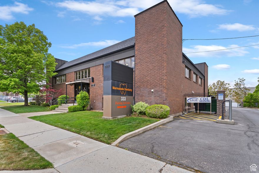 This free-standing building offers excellent street visibility and a beautifully designed basement suite featuring a spacious open flex area and restrooms. Ample on-site parking is available at the rear of the property. Enjoy easy access to everything downtown has to offer just a short walk to restaurants, banks, TRAX, and major bus lines. Ideally located near all major freeways and only minutes from Salt Lake City International Airport, this property combines accessibility with high visibility for your business.