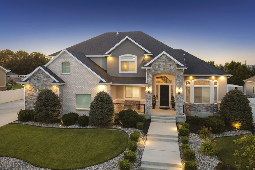 This Rare Architectural Offering  is one of the three largest floor plans in the Midas Creek Subdivision. With a distinctive design and  custom layout, it has been impeccably maintained by its original owners. Thoughtfully designed for both refined living and everyday functionality, this home offers 6 potential bedrooms, 4 baths, a fully finished lower level, and an expansive three-car garage. The gourmet kitchen has thick granite countertops, stainless steel appliances, custom cabinetry with glass doors, and a great room with views of the patio and backyard. There is a main-level den or office and a mud room with full size lockers. Upstairs, there are 4 bedrooms which include an elegant, spacious, primary suite, complete with expansive windows, a double sided fireplace, stand-alone tub and an extra large shower. The finished basement includes a dedicated studio space currently configured as a private music recording room and ideal for creative professionals, remote podcast production, media work, or easily adapted into a quiet executive office. Clean architectural lines, generous ceiling heights, and well-proportioned living spaces create a sense of openness and ease throughout.  Carefully prepared and move-in ready, this residence presents a rare opportunity to secure a distinctive property in Midas Creek before the arrival of peak spring inventory.  Private showings now available.  Square footage figures are provided as a courtesy estimate only .  Buyer is advised to obtain an independent measurement.