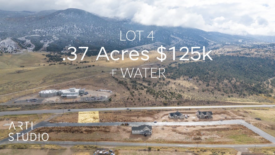 LOT 4 (.37 acres) Available in the new subdivision of Manti Crystal Springs build your dream home where you can stretch out, relax and enjoy beautiful views within a hop, skip and a jump from Manti's downtown. These Improved lots have water power and sewer and are ready for your custom home. Bring your own builder and plans, OR we can build to suit with your plans or ours. Don't forget to bring your horses, cows, goats or chickens, they are welcome! There is culinary water from the city and pressurized irrigation will be installed and available for use to each lot. This neighborhood is planned for comfortable homes and spacious surroundings that fit into an elevated country feel with NO HOA! (See our CC&Rs for details). Drop by and pick your lot today!