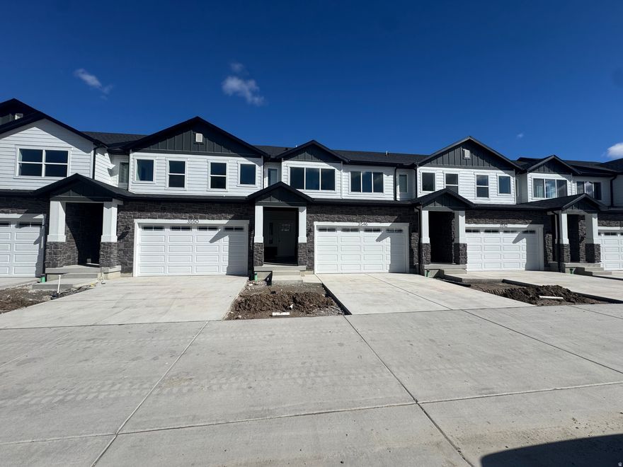 LOWEST PRICE IN THE COMMUNITY* COMPLETED! BEAUTIFUL Cypress Cove Townhome 6 plex* The Cypress Plan* 4 bedrooms* $10,000 Towards a buydown or closing costs* Check out the price per square foot ft. $187. $25,000 in Design Center upgrades included in the price* * Arch huge entry* 9ft ceilings on the main level* Spacious kitchen and open family room* Upstairs boasts a spacious primary bedroom and huge primary bathroom with dual sinks and walkin closet* and 2 other bedrooms upstairs* Tankless water heater* Trex patio with fenced patio with gate and common just past the gate* Community has a commen area with fire pit, playground and pergola* Close to Valley Fair Mall, Usana and close to stores and schools* DON"T MISS OUT!! THIS WON"T LAST!