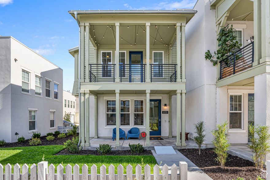 This stylish row-end townhome in Marina Village is just steps from Oquirrh Lake and a short walk to Soda Row and the new Downtown Daybreak. Built in 2023 by Ivory Homes, it offers 3 bedrooms, 2.5 bathrooms, and energy efficiency throughout. The versatile upstairs loft with a mini kitchen and east + west facing roof top patios, is perfect for entertaining, summer evenings, yoga, or a play space. With trails, dining, and lake access all around, this home fits every stage of life. Schedule your showing today! Please join us for an open house Saturday, September 13th from 11:00-1:00pm