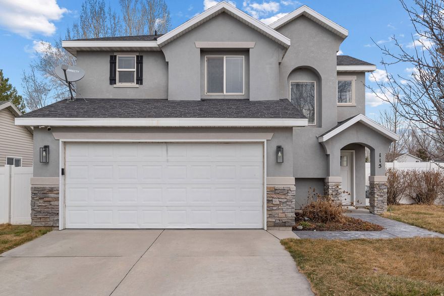 Welcome Home! Prepare to fall in love with this clean, adorable, move-in ready Stansbury Park two-story. Situated on a corner lot backing Village Boulevard Park & within walking distance to Stansbury High, this home features neutral paint, a walk-in pantry, stainless appliances, and nest smart home thermostat. Master bath has a large tub & walk-in closet. Fenced in backyard features a beautiful patio and garden boxes to grow your own vegetables!  Square footage figures are provided as a courtesy estimate only and were obtained from county records.  Buyer is advised to obtain an independent measurement.
