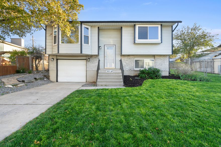 Buyer got cold feet!!  Fantastic fully remodeled home located in a quiet, family-friendly neighborhood! Enjoy convenient access to Mountain View Corridor, making your daily commute a breeze. Just a short walk to West View Park, where you'll find pavilions, pickleball courts, and a fantastic playground - perfect for family fun and recreation.  This home has been completely renovated from top to bottom. The open-concept kitchen and great room create an ideal space for entertaining, featuring brand-new soft-close cabinets that extend to the ceiling, quartz countertops, and stainless-steel appliances. Beautiful new oak-style laminate flooring, plush carpet, updated bathrooms, and modern lighting add a fresh, contemporary feel throughout.  The spacious basement includes a second family room or 4th bedroom.  Currently set up as a family room. Step outside to a stunning 20x24 deck overlooking a massive newly sodded yard with updated sprinklers - plenty of room to garden, play, or customize to your liking. An oversized one-car garage with extra length provides ample space for a workshop or additional storage, and a storage shed is also included.  This move-in ready home truly has it all - style, space, and location!