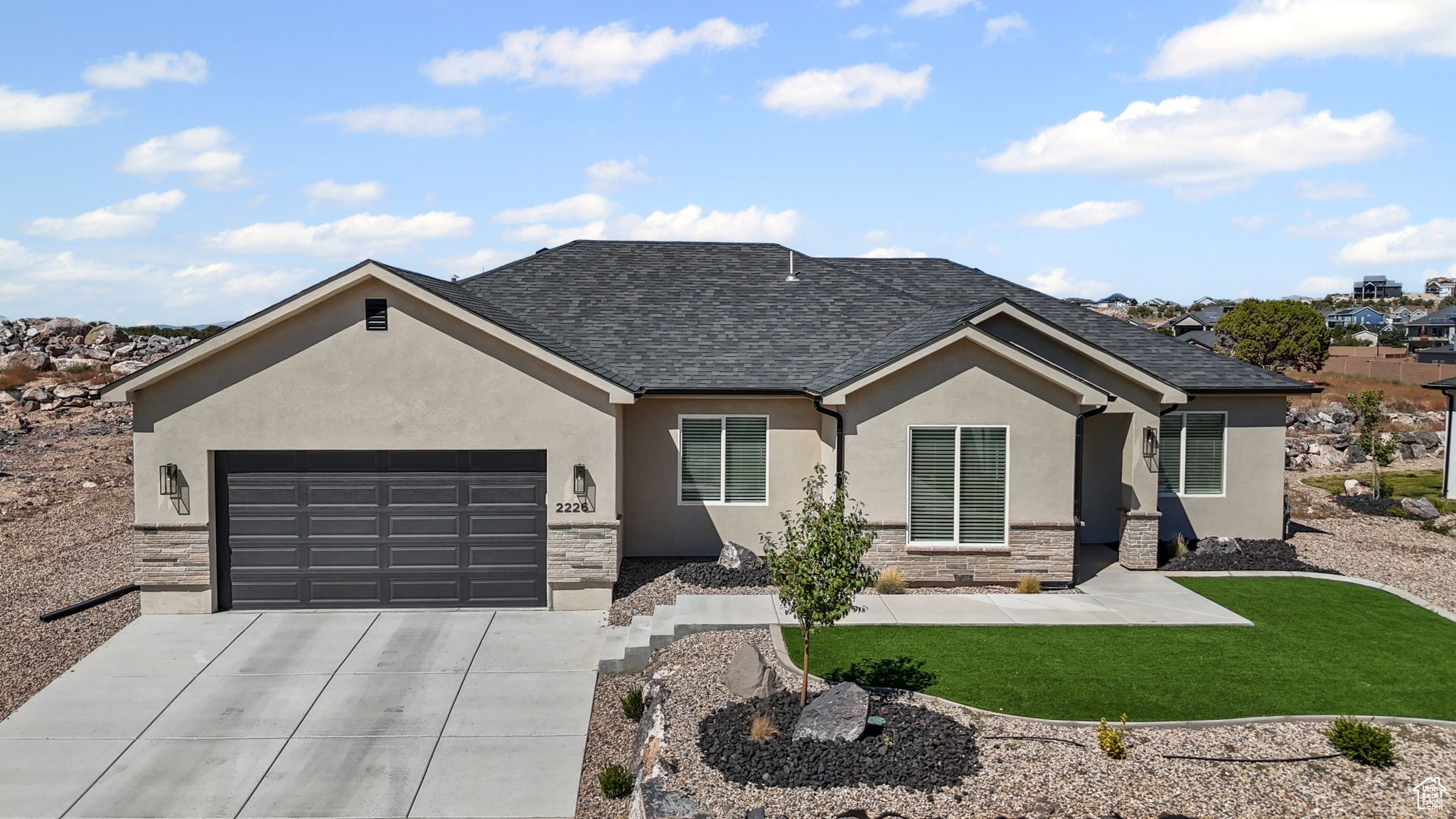 Better-than-new home in Cedar City's desirable Talon Pointe subdivision! Enjoy stunning mountain views and an open-concept floor plan featuring a cozy gas fireplace, spacious kitchen, and all-new GE appliances. Gas/electric hookups are available for the stove and washer/dryer. This 4-bedroom, 2.5-bathroom home offers tall ceilings, a private primary suite with a walk-in shower and deep spa bath, tucked at the back for extra privacy and three additional bedrooms up front, perfect for guests or roommates. The gas fireplace features an easy on/off switch in the living area. Upgrades include a water softener, 2.5" blinds, keyless and app-enabled front entry door, smart thermostats for remote control, and a new garage door opener and seal. The mudroom leads directly to the laundry room for added convenience. The front yard is landscaped with maintenance-free turf, and the backyard is one of the largest in the subdivision-includes a drip system, ready for you to customize. Side yard parking is perfect for RVs and toys. No HOA and low-maintenance city utilities make living here easy. This ultra-safe, walkable, family- and pet-friendly neighborhood is just minutes from downtown, SUU, shopping, and highway access. Five national parks are nearby: Zion, Bryce Canyon, Kolob Canyon, and Cedar Breaks are all within easy reach, as well as Snow Canyon, Parowan Gap, Cathedral Gorge State Park, and year-round festivals. Turn-key and move-in ready!