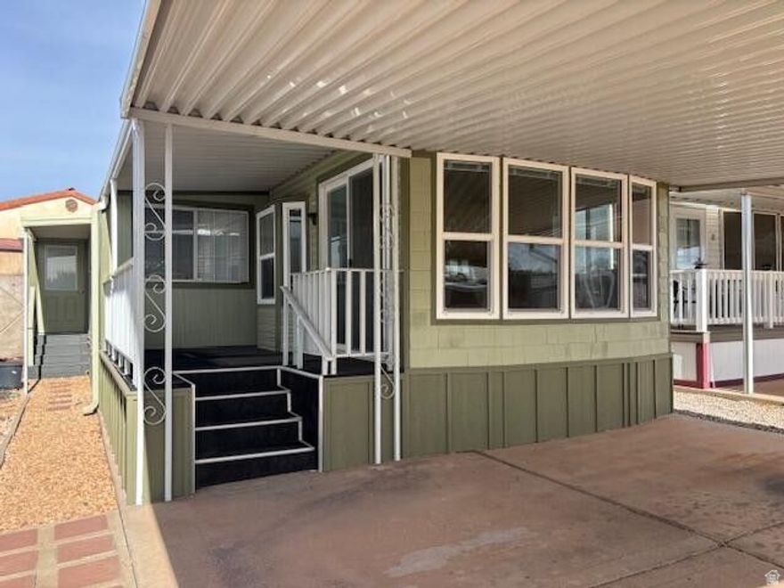 RARE FIND! 2 bedrooms + office home in 55+ community. Updated 3 years ago with new roof, exterior siding/paint, dual pane windows, extra insulation in floor and walls, flooring throughout, interior paint, window treatments, ceiling fans and light fixtures Plenty of storage in home plus nice storage shed in back. Located off Sunset Blvd for convenience, off the beaten path for quiet. Nice community with low HOA fees of $85, includes two clubhouses, laundry facilities, indoor pool, small dog park, & many activities. Water, sewer, and garbage is included in HOA as well Great opportunity for primary residence or second home retreat