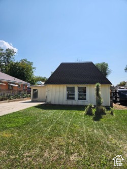 Welcome Home. This unique find in the heart of Brigham City is just what you've been looking for. An A-frame layout with a converted bedroom givea you the vaulted ceilings you want with the ability to have privacy. Come take a look! Square footage figures are provided as a courtesy estimate only and were obtained from city records. Buyer is advised to obtain an independent measurement.